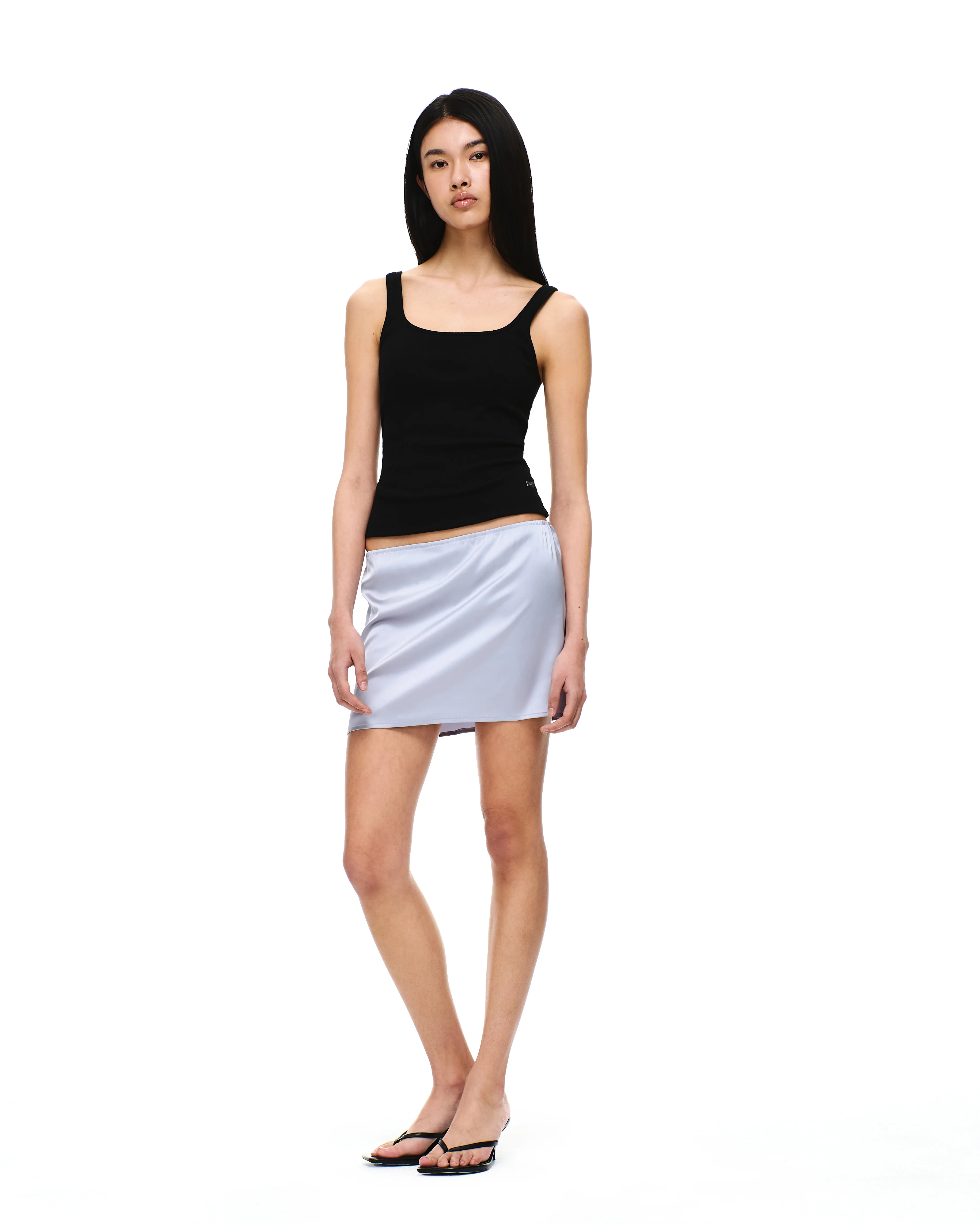 SATIN ELASTIC WAIST SKIRT - Image 16