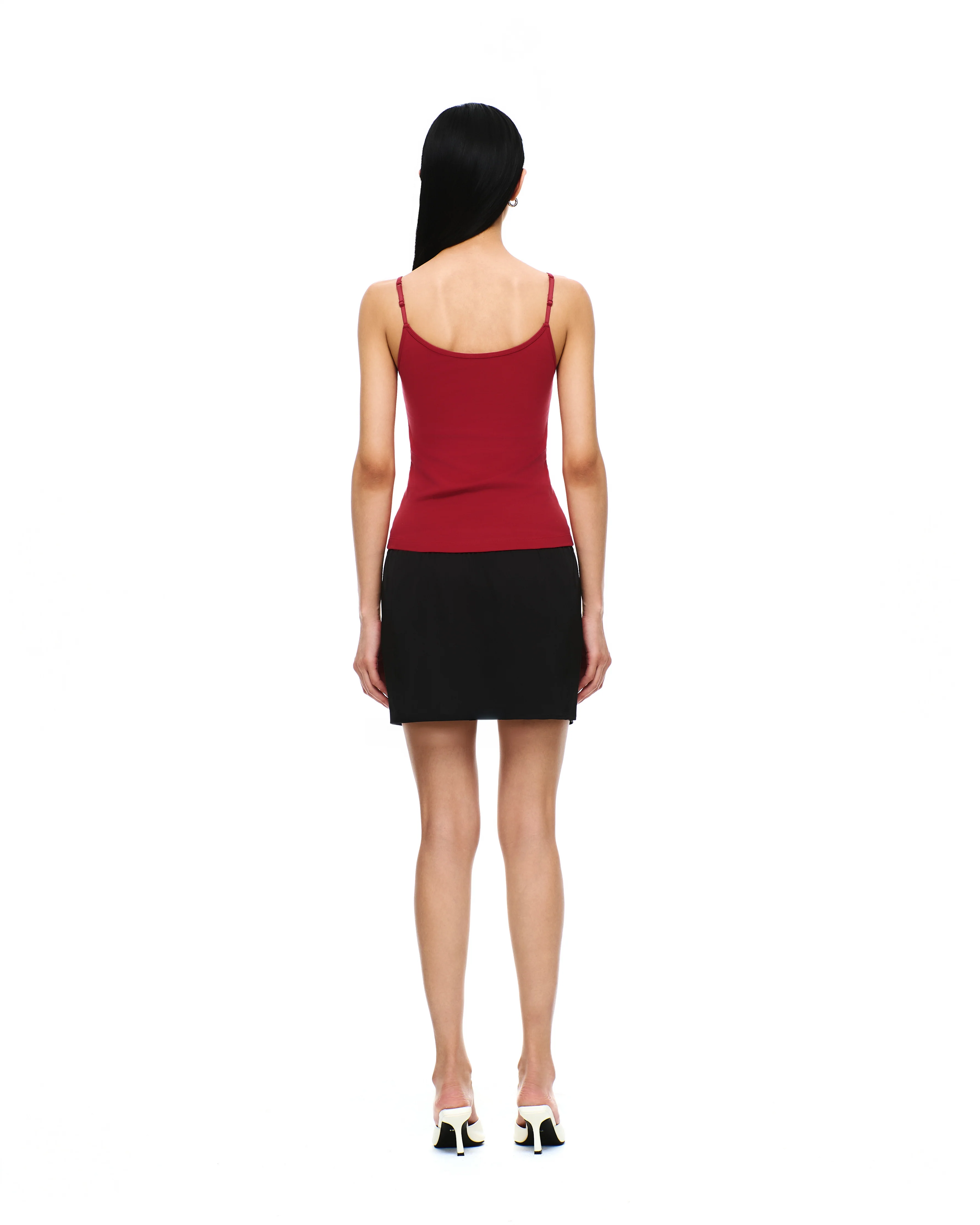 SATIN ELASTIC WAIST SKIRT - Image 3
