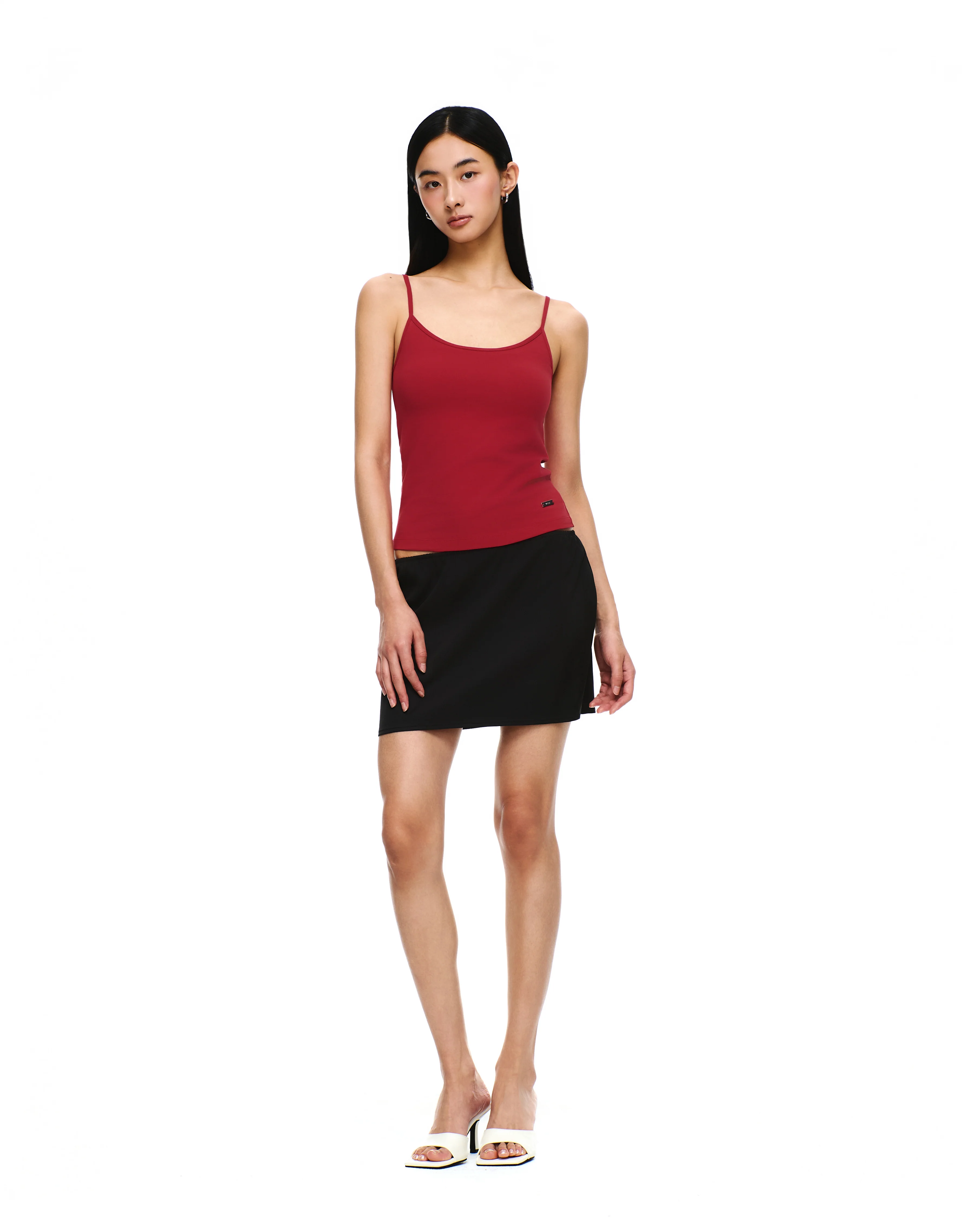 SATIN ELASTIC WAIST SKIRT - Image 4