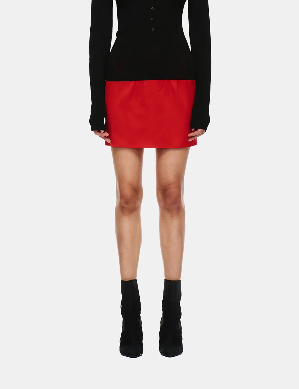 SATIN ELASTIC WAIST SKIRT - Image 5