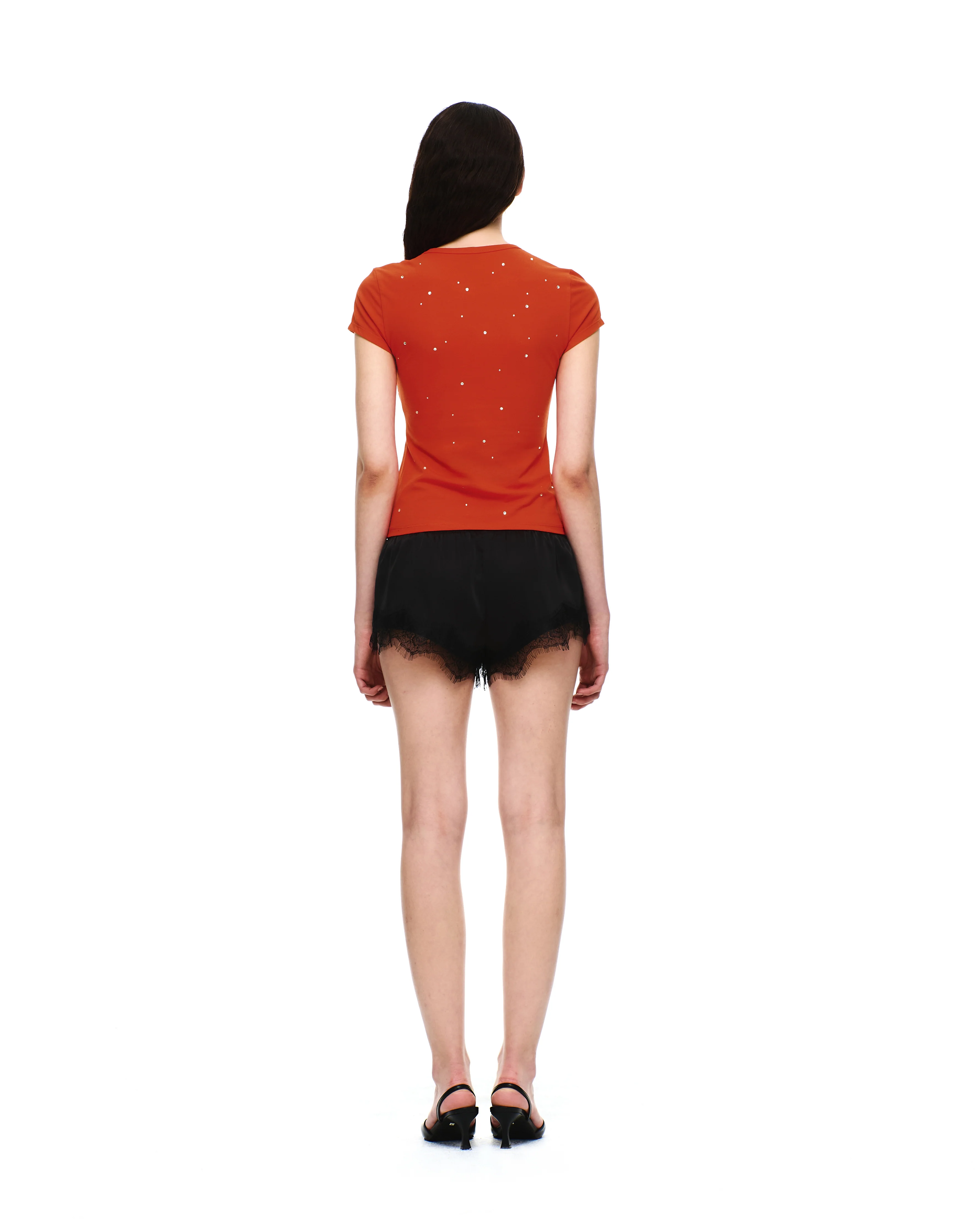 SATIN LACE SHORTS - Image 3
