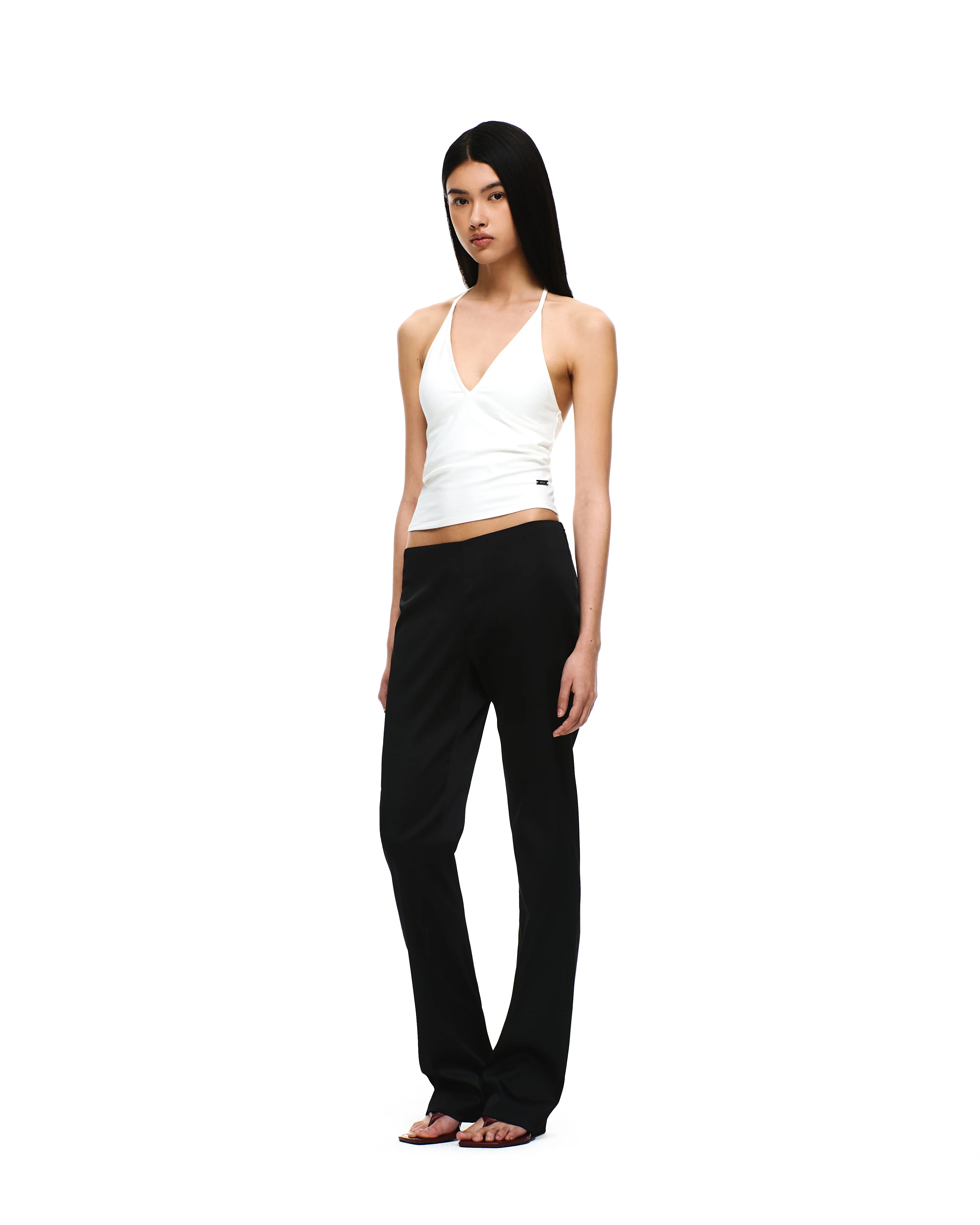 SATIN LOW-RISE PANTS - Image 5