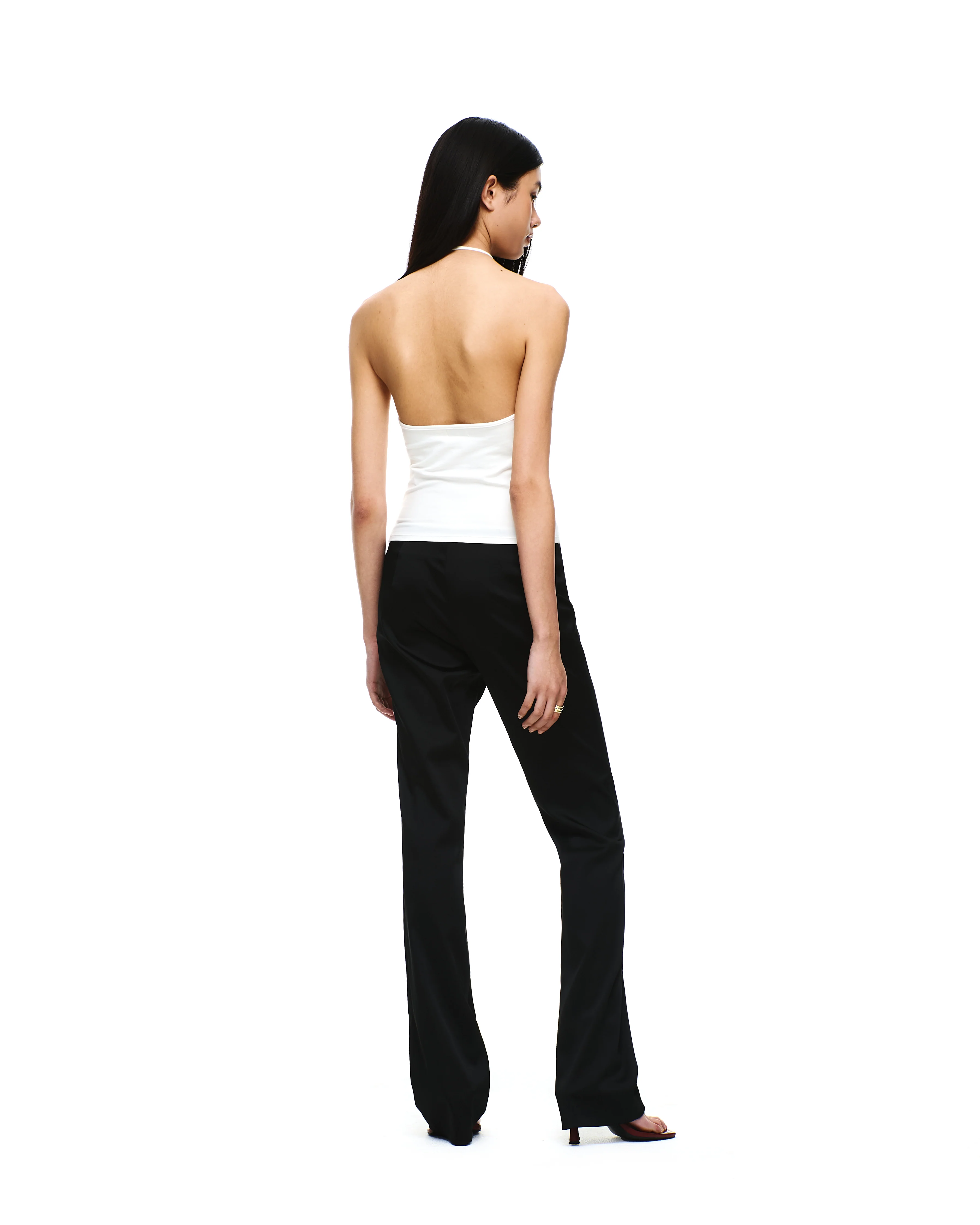 SATIN LOW-RISE PANTS - Image 6