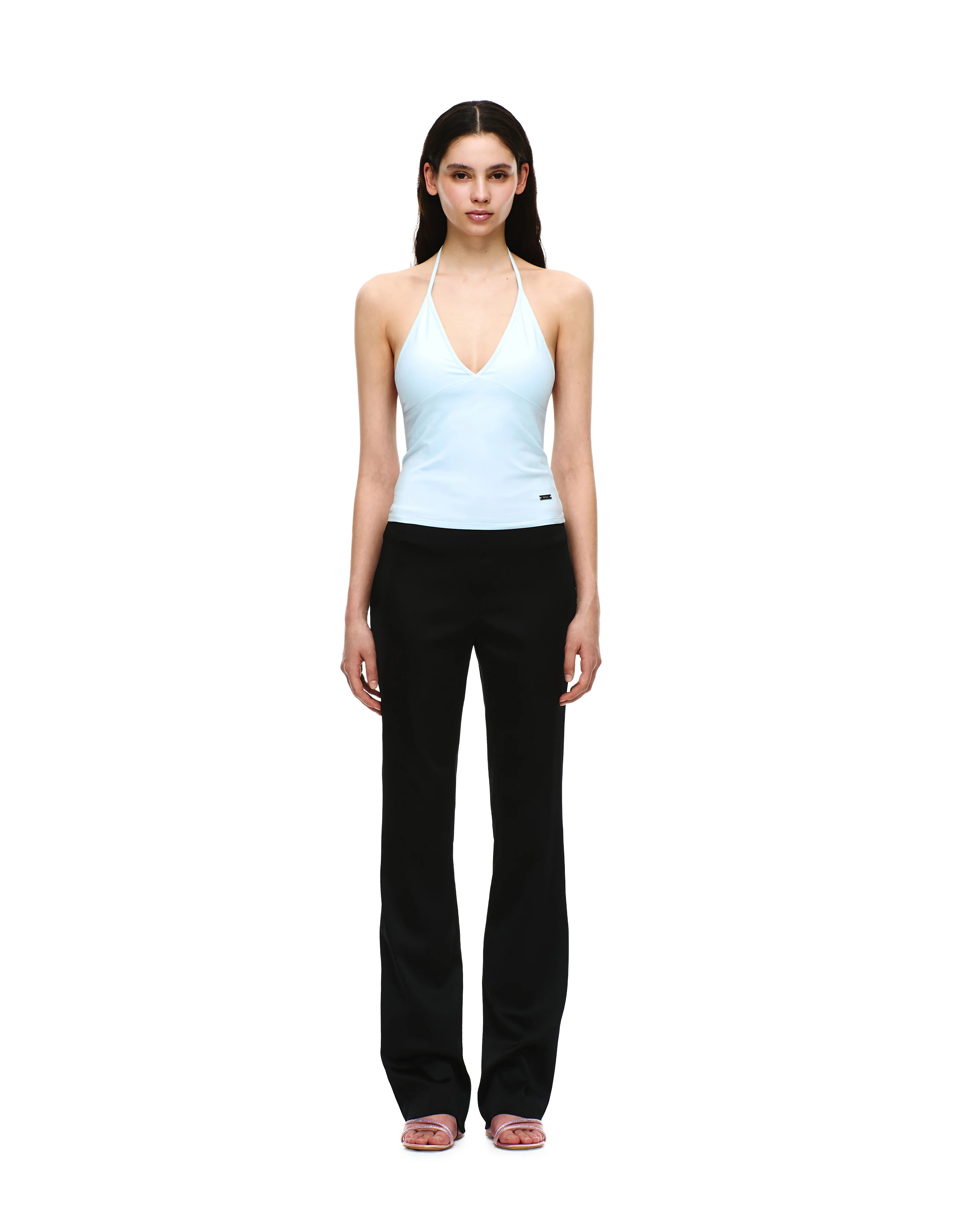 SATIN LOW-RISE PANTS - Image 7