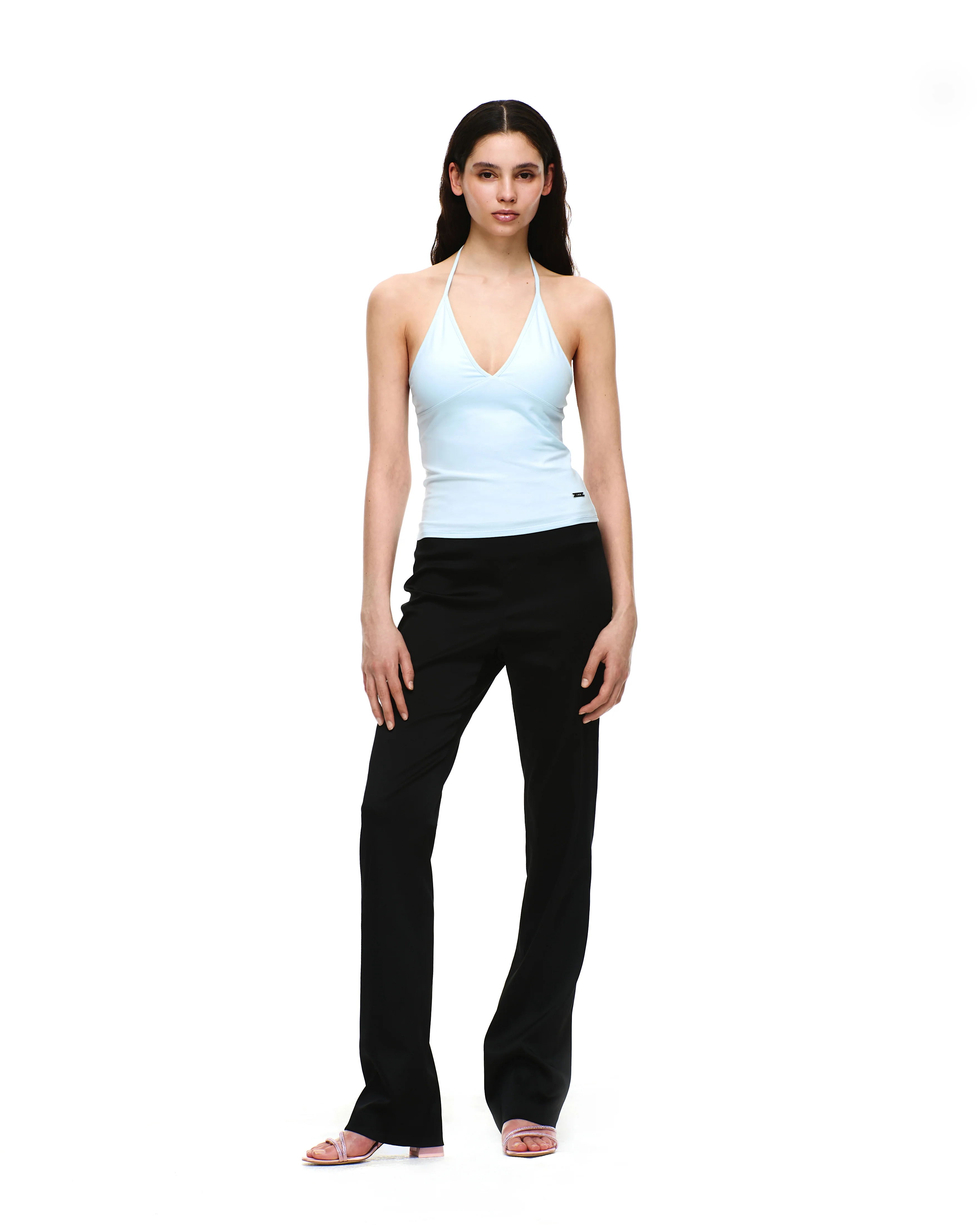 SATIN LOW-RISE PANTS - Image 8