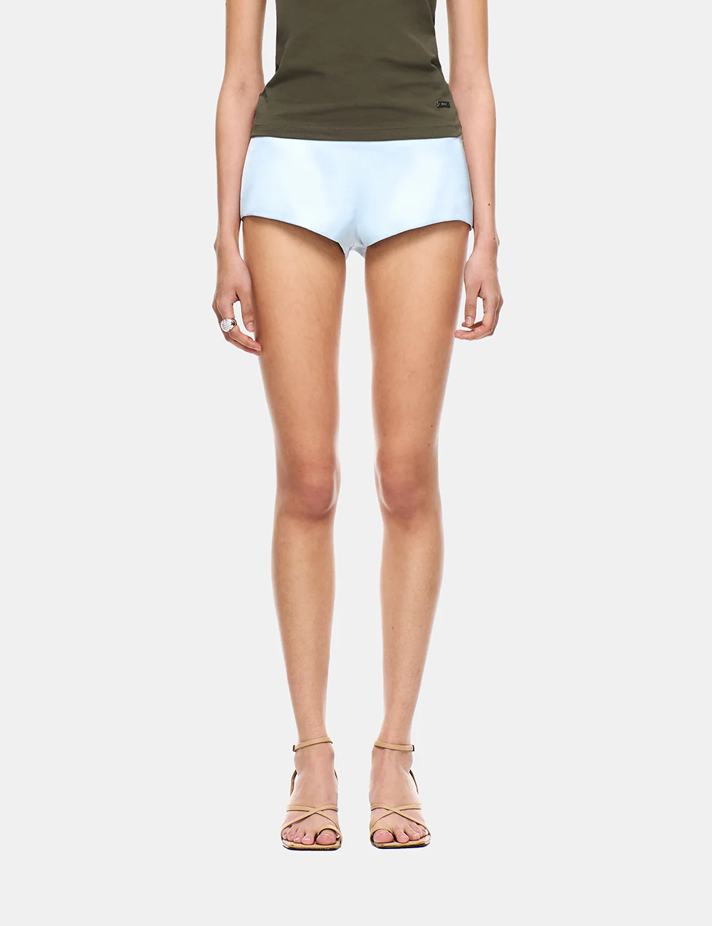 SATIN MICRO MINI SHORTS - Image 11