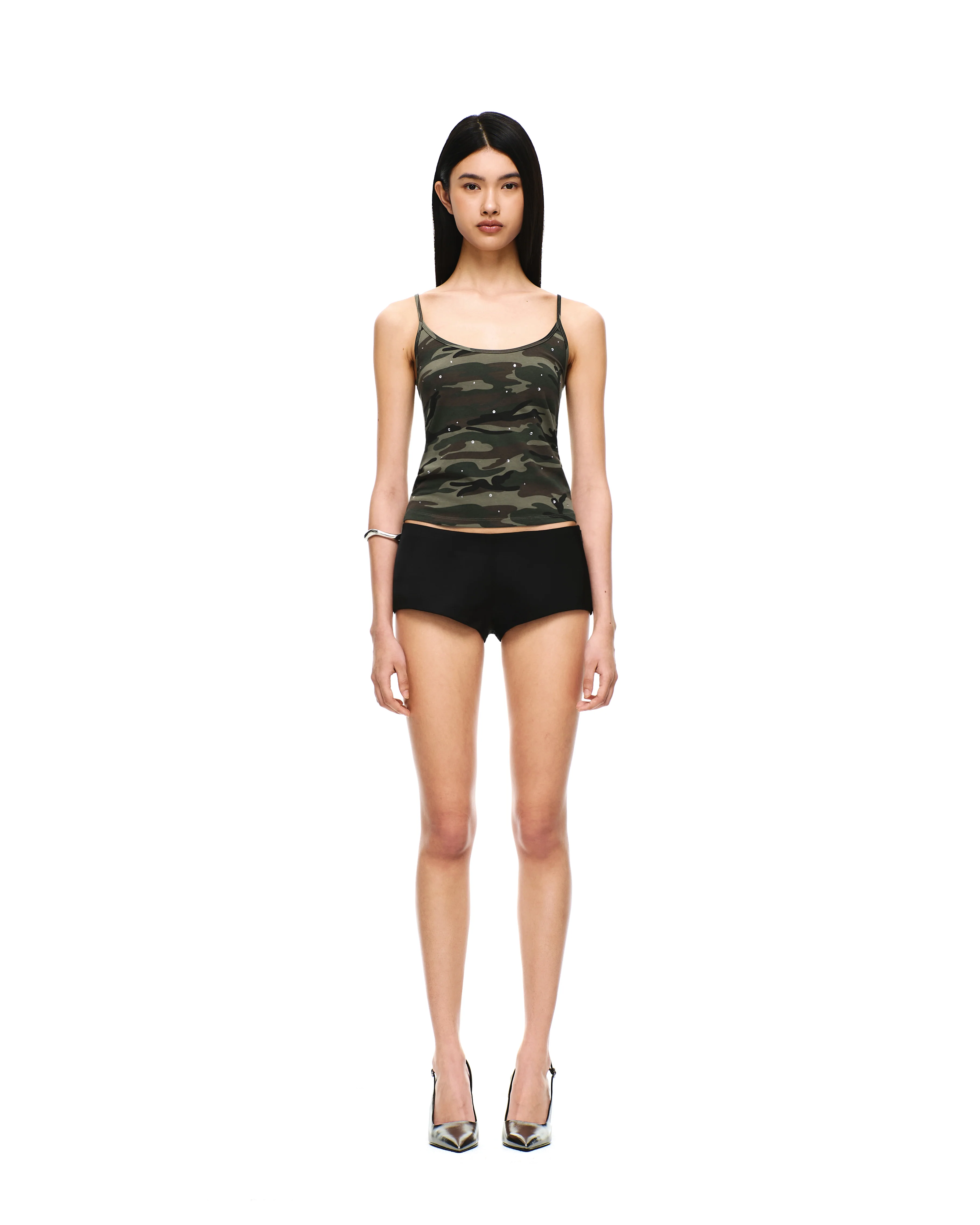 SATIN MICRO MINI SHORTS - Image 2