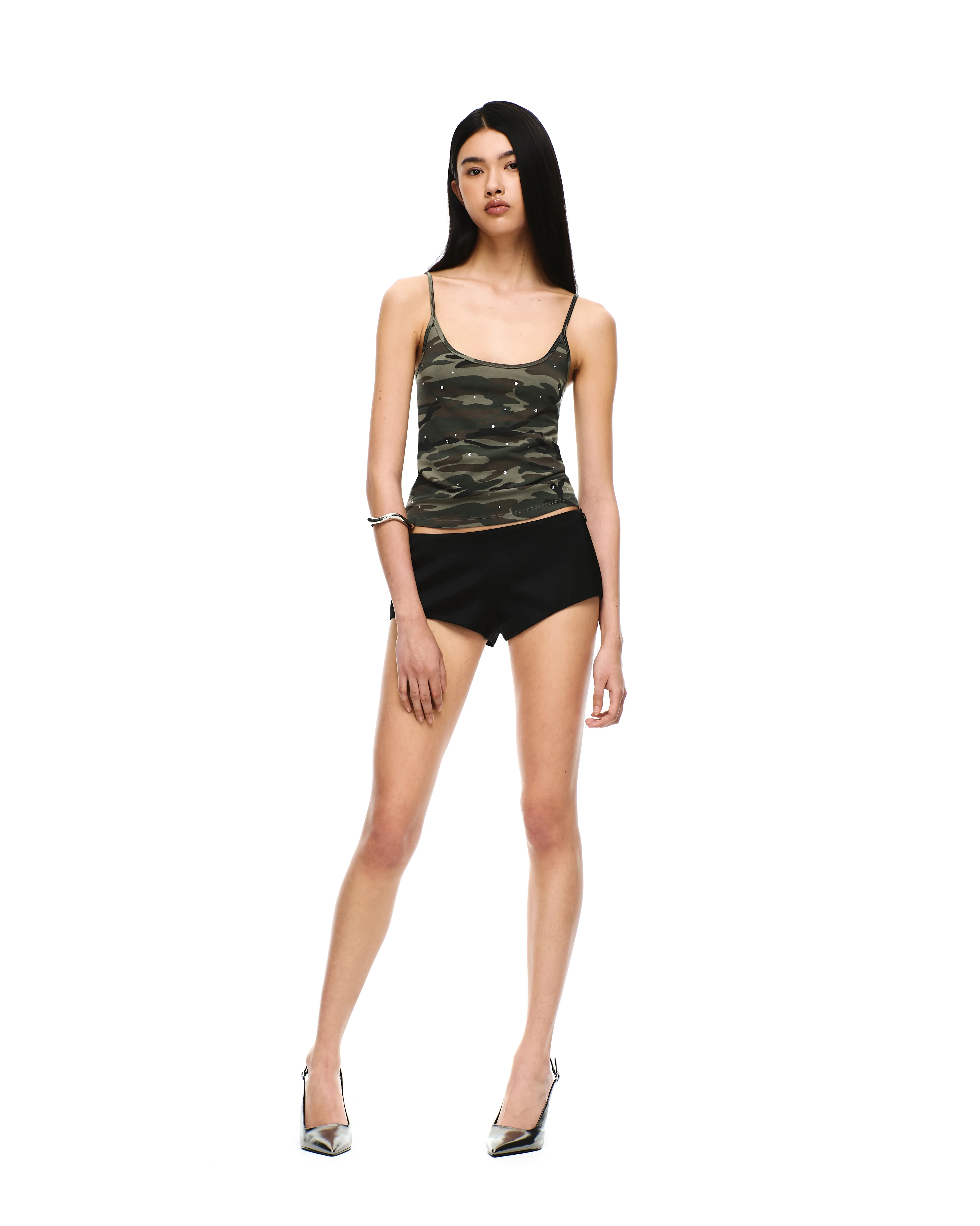 SATIN MICRO MINI SHORTS - Image 4