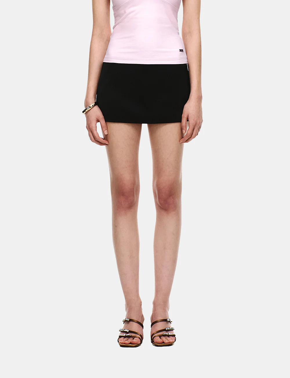 SATIN MICRO MINI SKIRT - Image 13