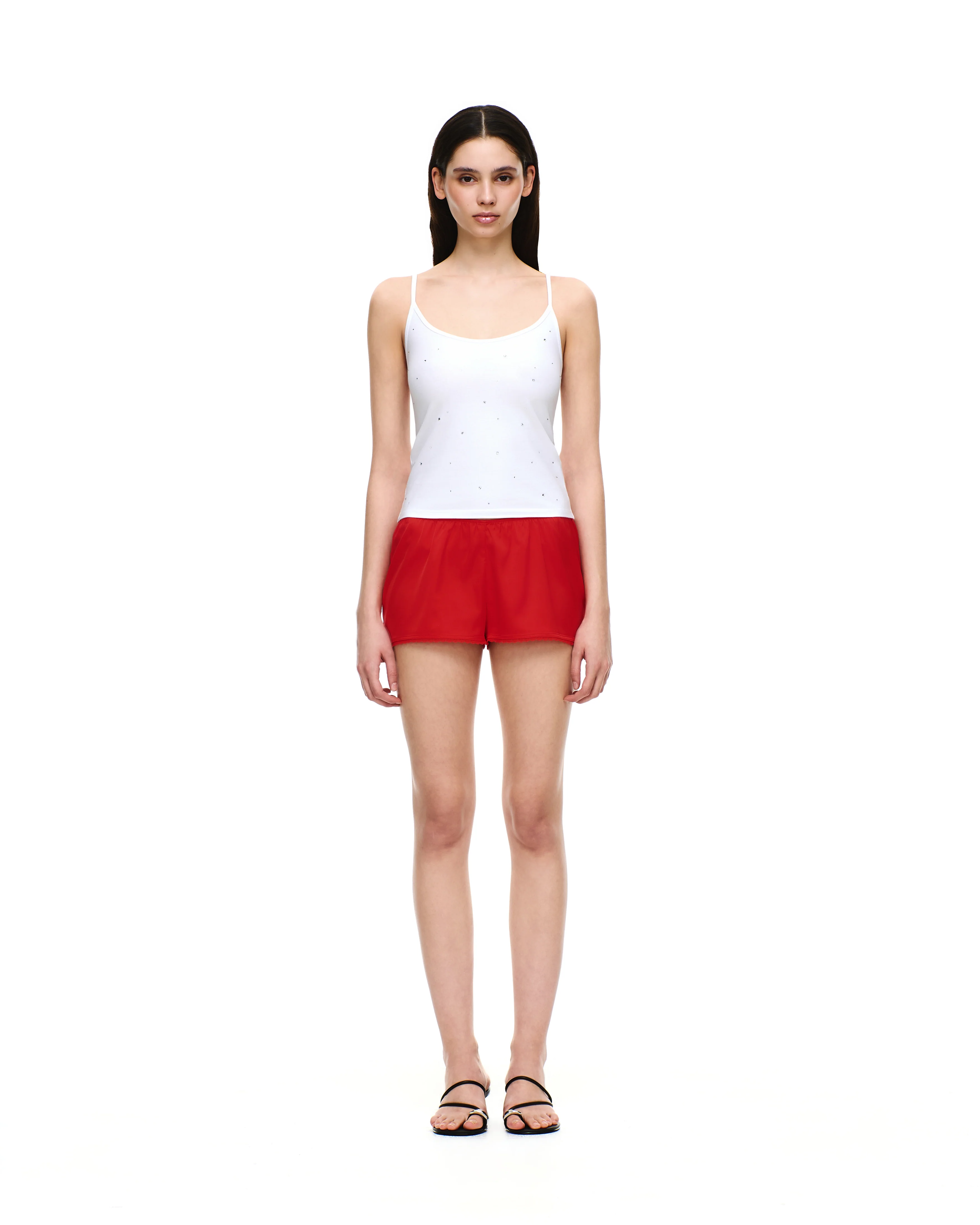 SATIN MINI LACE SHORTS - Image 6