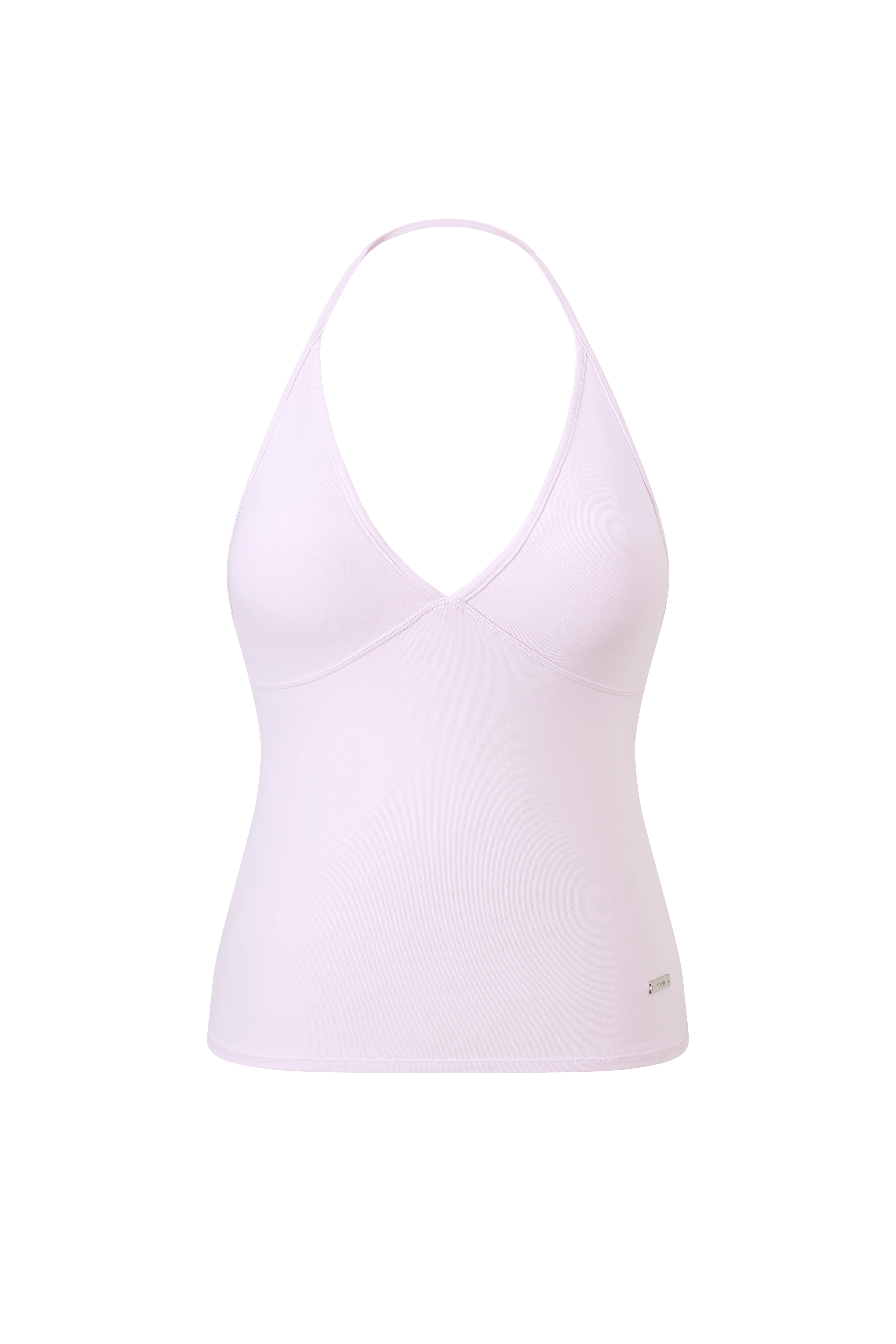SOFT COTTON DEEP V-NECK HALTER BRA TOP - Image 12