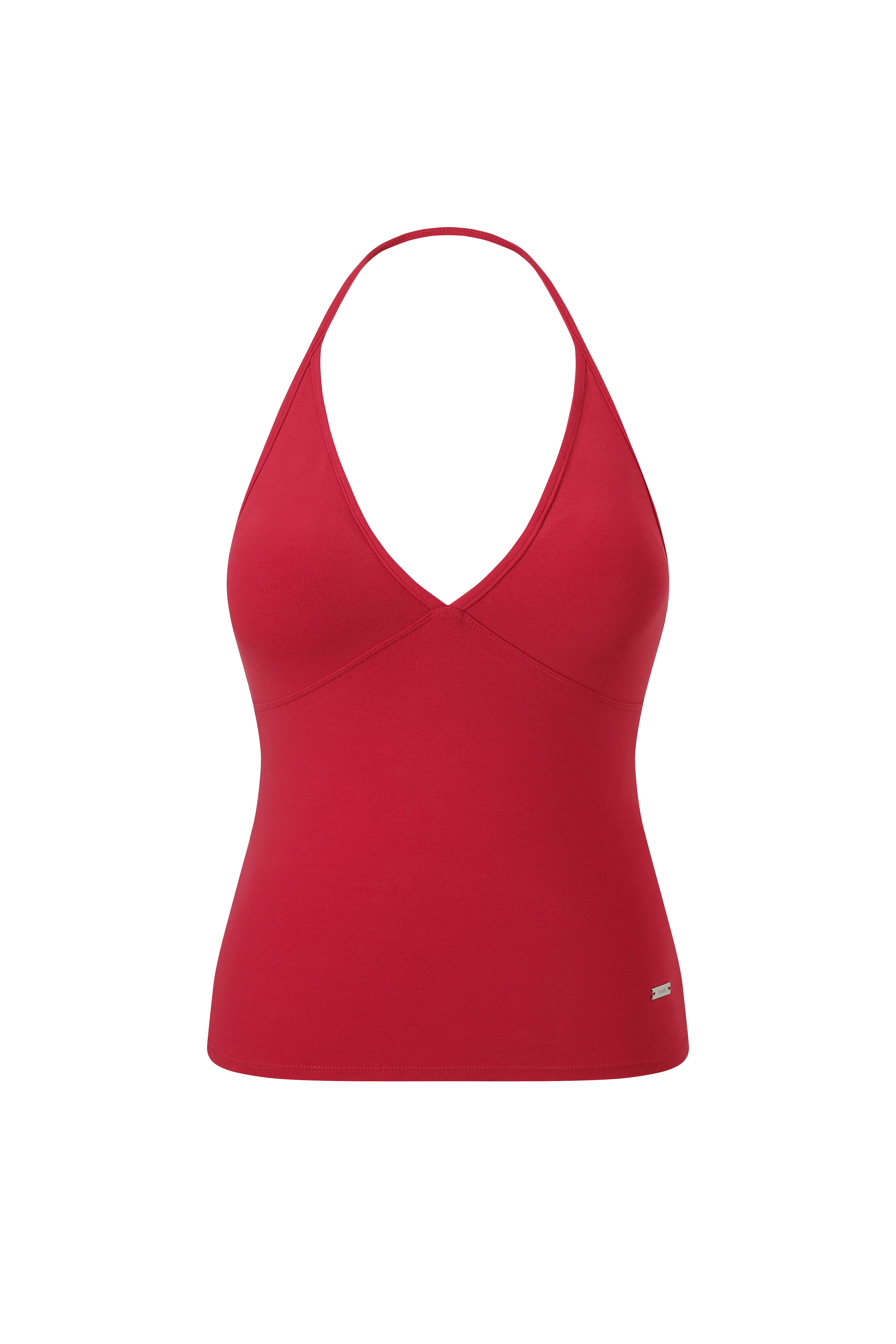 SOFT COTTON DEEP V-NECK HALTER BRA TOP - Image 14