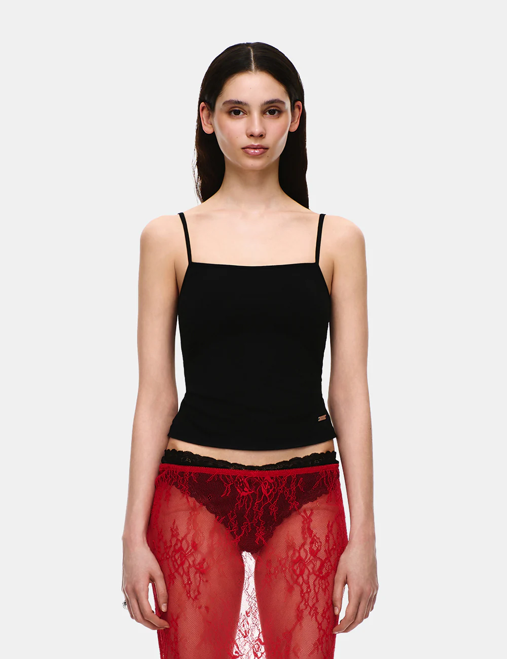 SOFT COTTON SQUARE NECK BRA TOP - Image 11