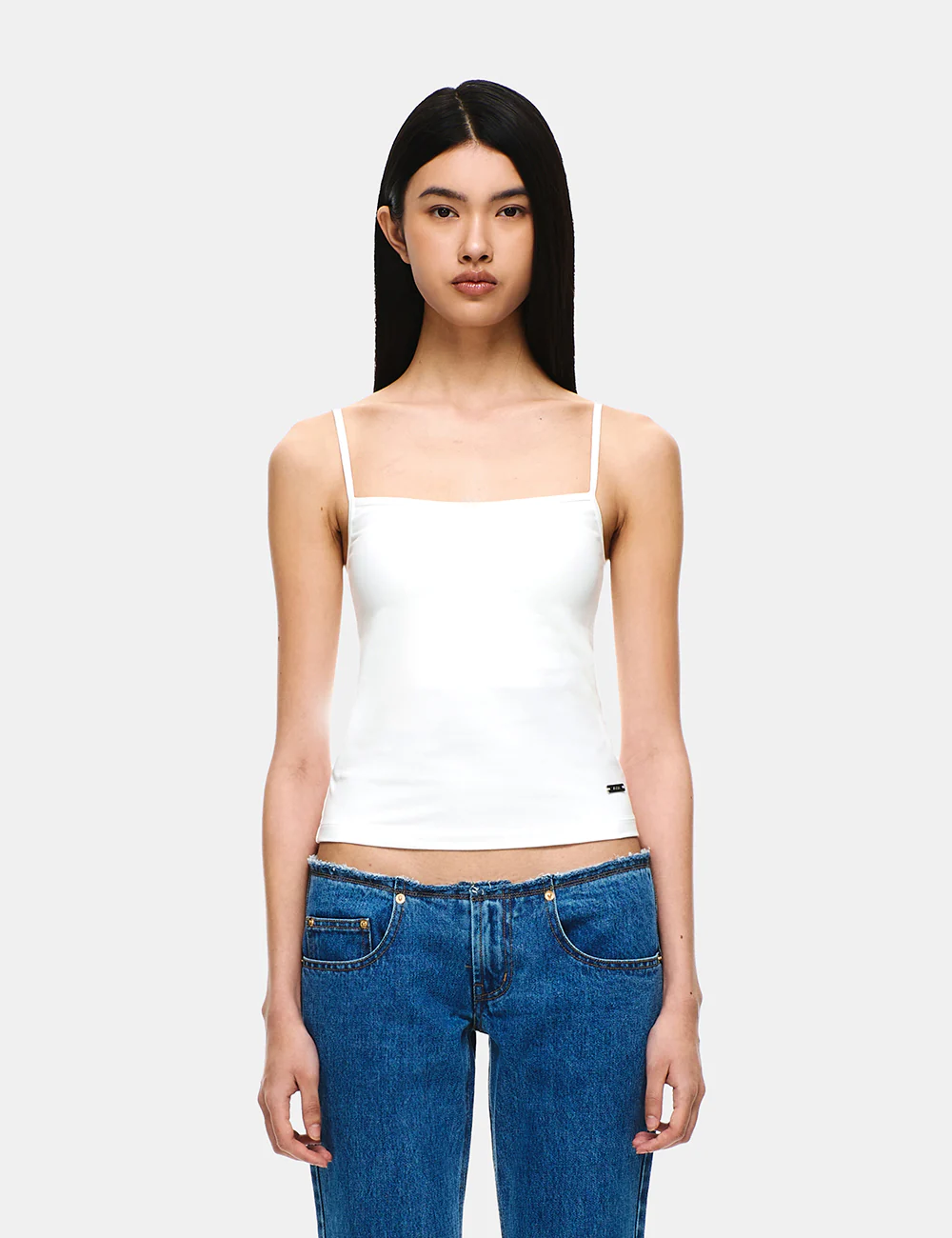 SOFT COTTON SQUARE NECK BRA TOP - Image 3