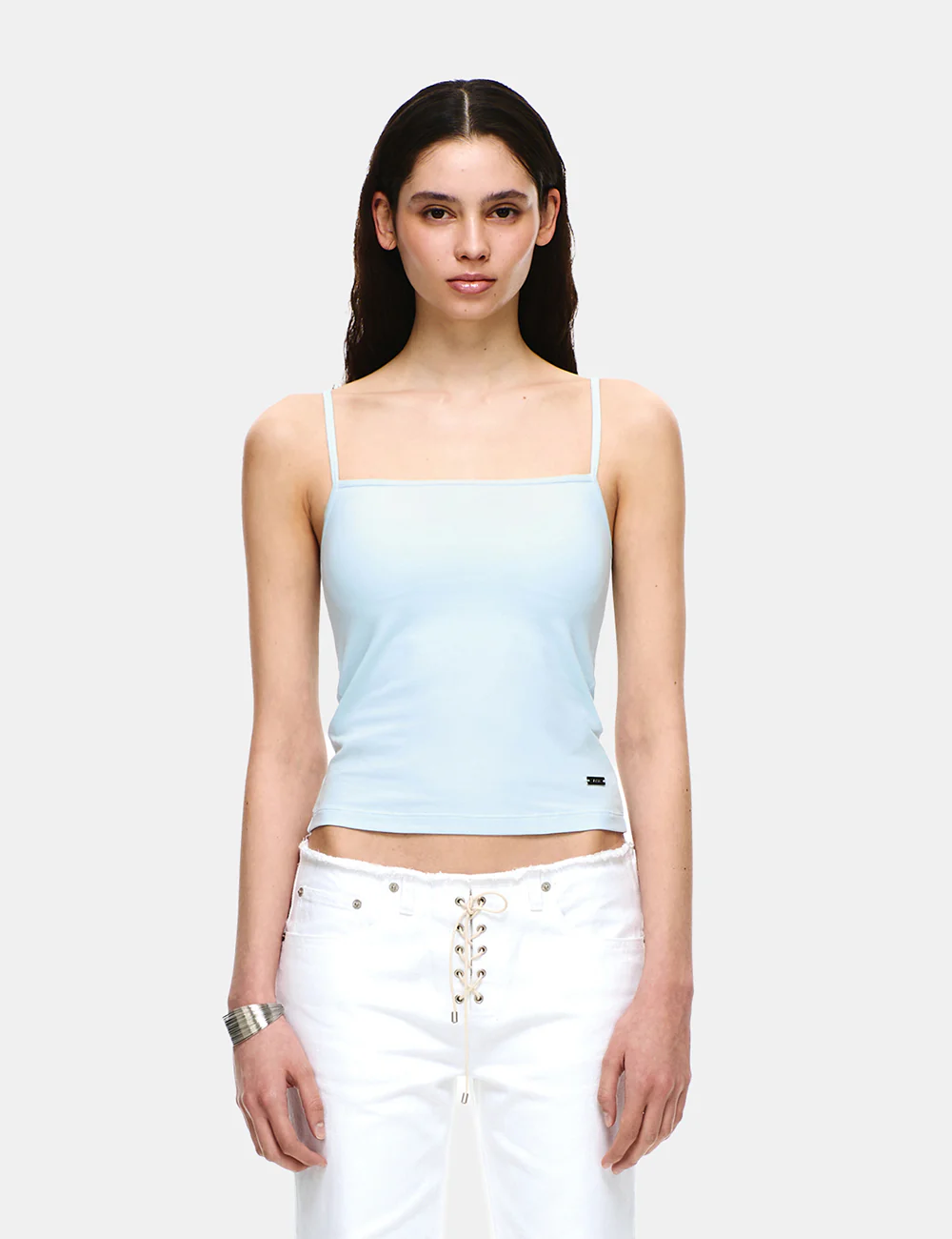 SOFT COTTON SQUARE NECK BRA TOP - Image 9